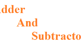 Adder And Subtractor