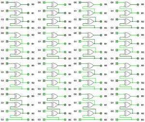 GRAY TO BINARY OUTPUT