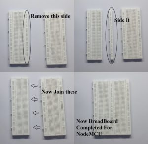 Make Breadboard of NodeMCU ESP8266