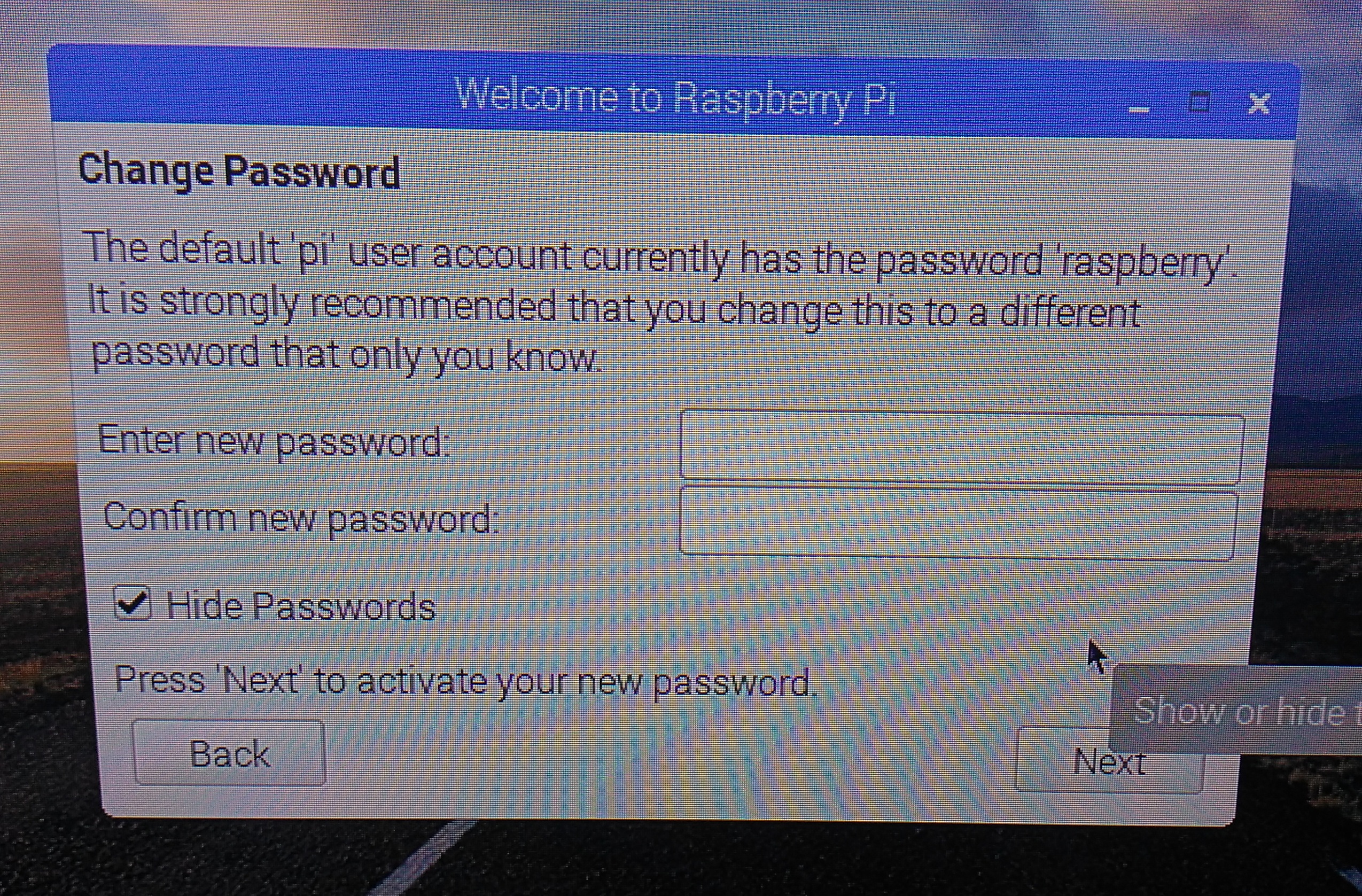 Different password. Password Passcode difference. Passwords are different.