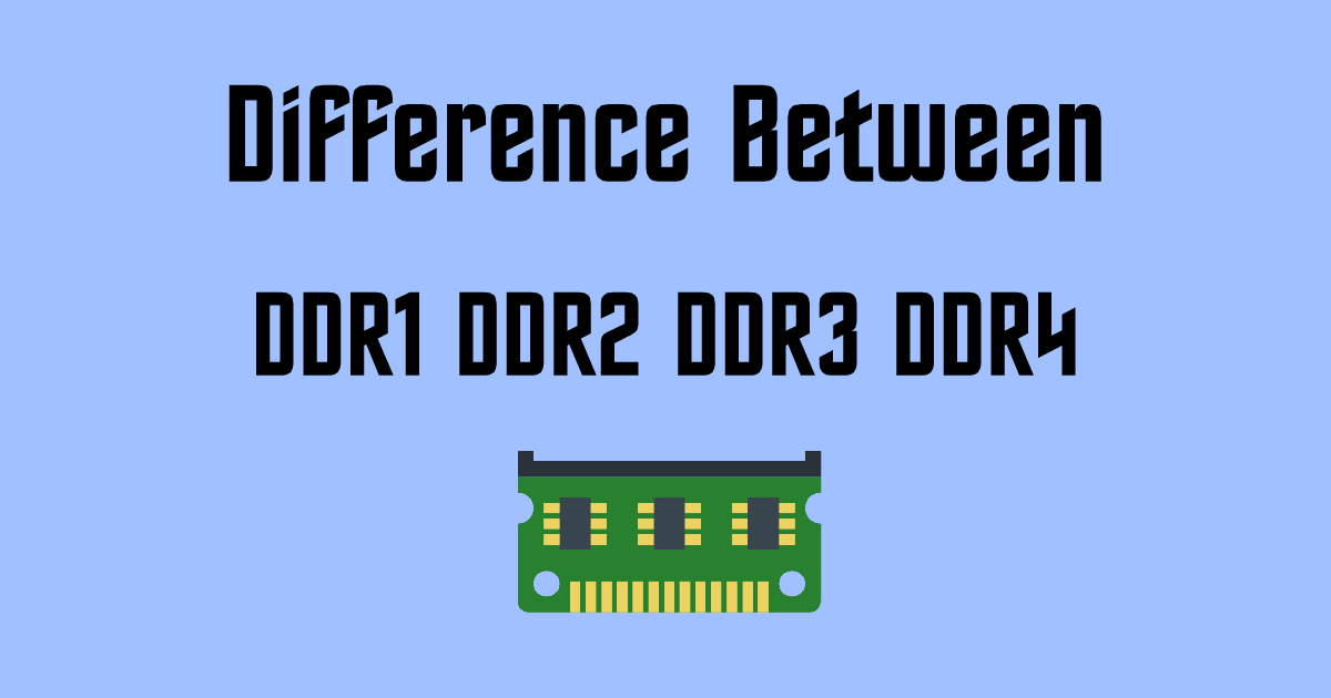 Ddr1 Ddr2 Ddr3 Difference Chart