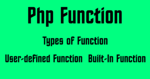 php function